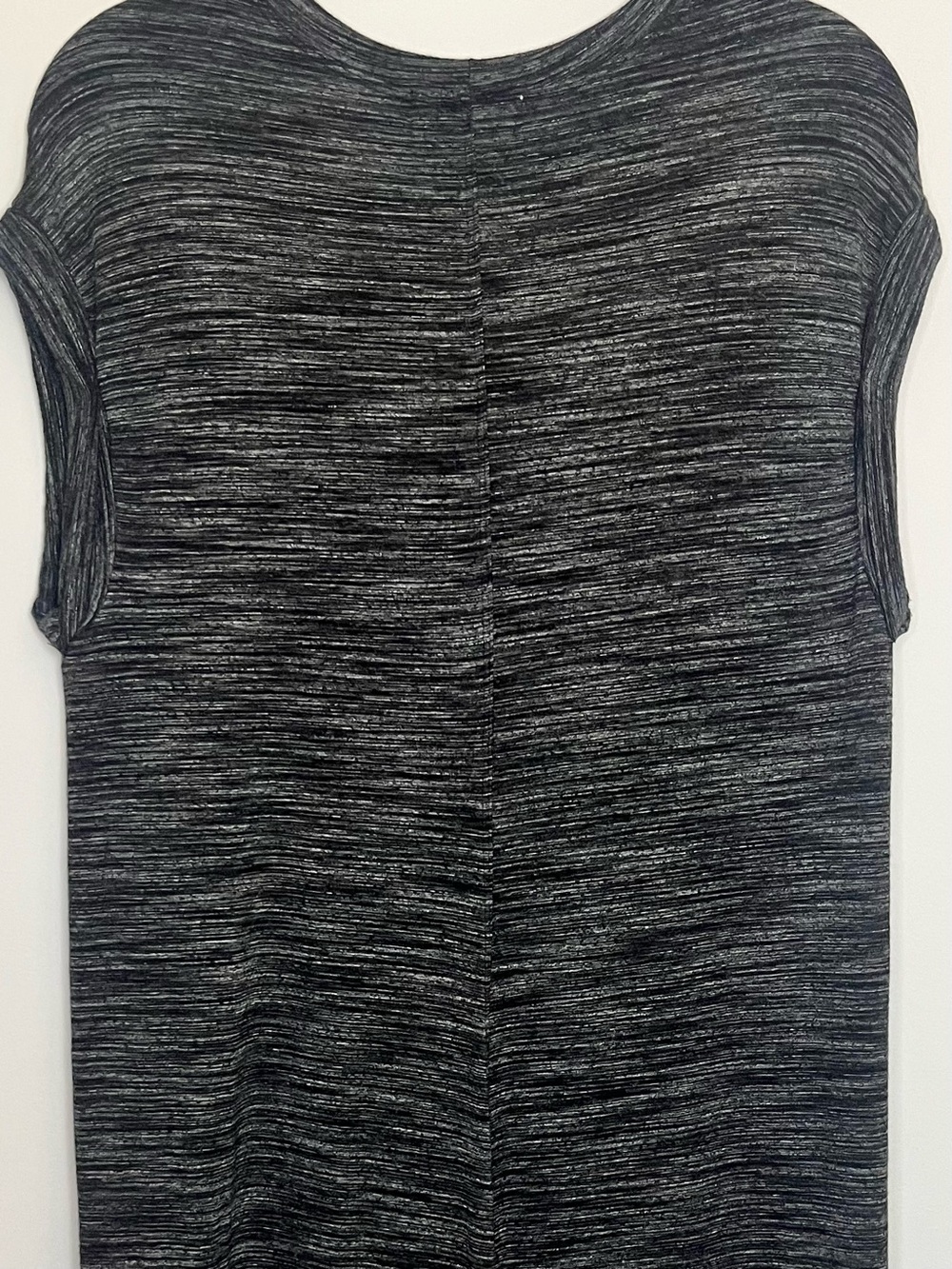 Cloth & Stone Anthropologie Melange Marled Jersey T-Shirt Dress Stretch Black M - Picture 7 of 10